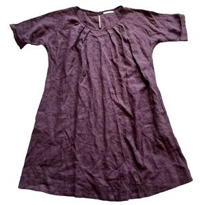 MAGIC LINEN OVERSIZED DRESS SIZE SMALL MINIMALIST LAGENLOOK COMFY STYLISH